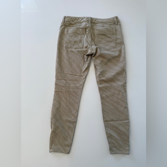 Banana Republic-Heritage-Khaki Tan-Zebra-Zipper Detail-Skinny-Pant-Safari-28 - Picture 4 of 15